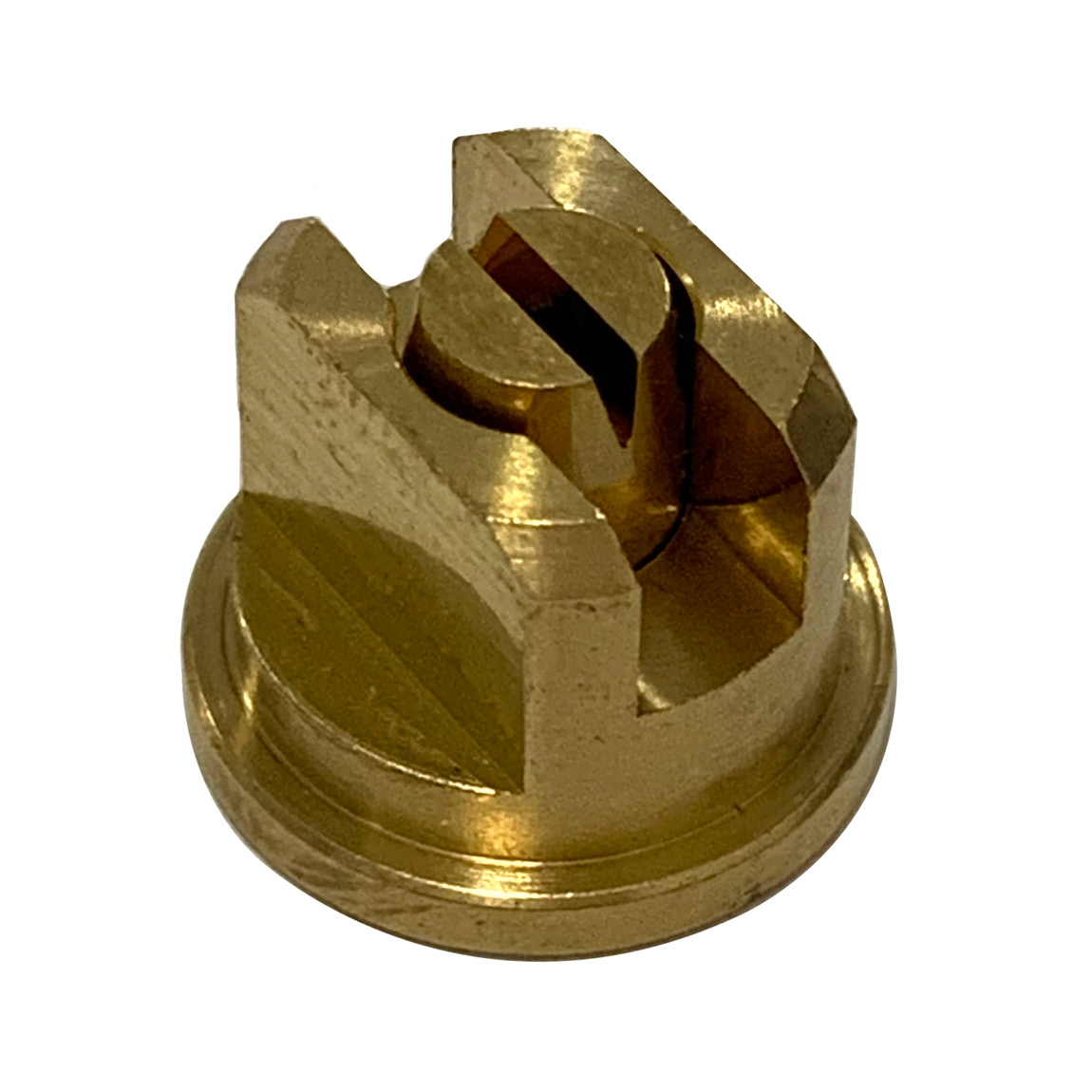 This brass nozzle tip is a replacement part which can be used with MESTO sprayers. This brass tip creates a wide flat spray. This component is used in any industry for spraying liquid under pressure. We find that these sprayers are popular with concrete p