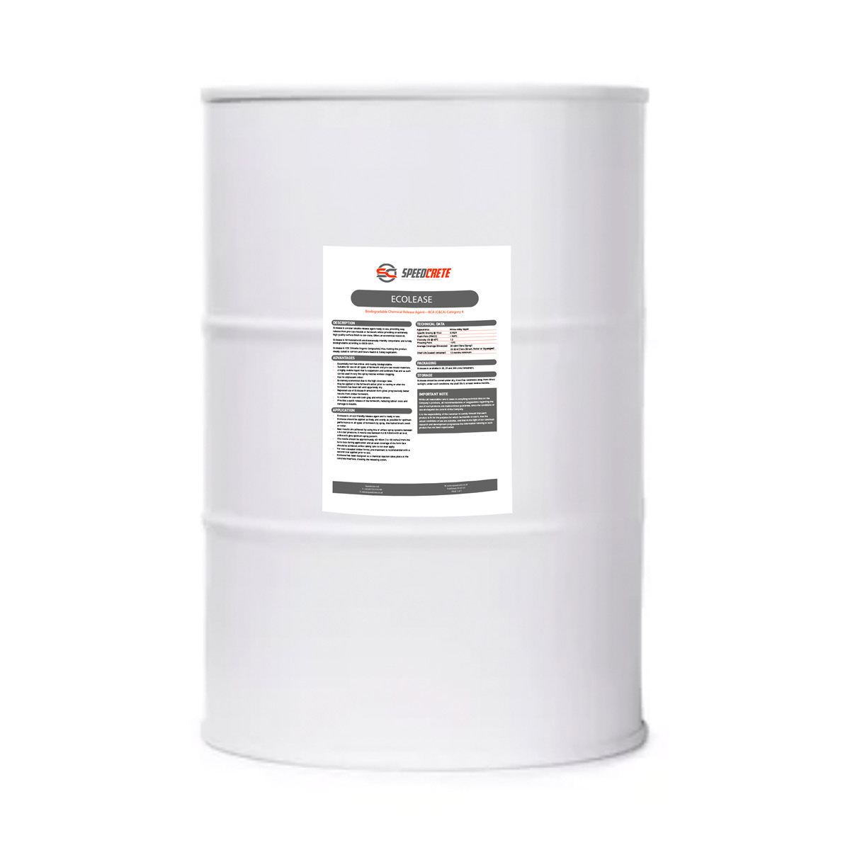 EcoLease Water Based Release Agent 205ltr