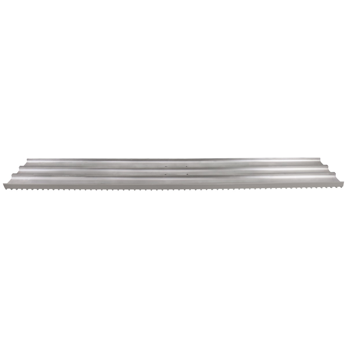 48" x 8" Multi-Trac Bull Float Groover Blade - 1/2" Spacing.
A popular tool to create non-skid surfaces on streets, highways, off ramps, safety ramps, and bridges.