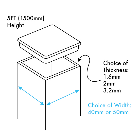 Aluminium Brick Profiles 5ft