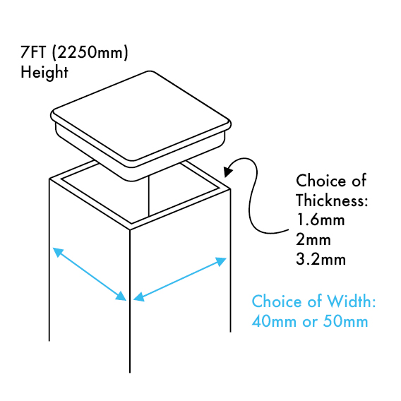 Aluminium Brick Profiles 7ft