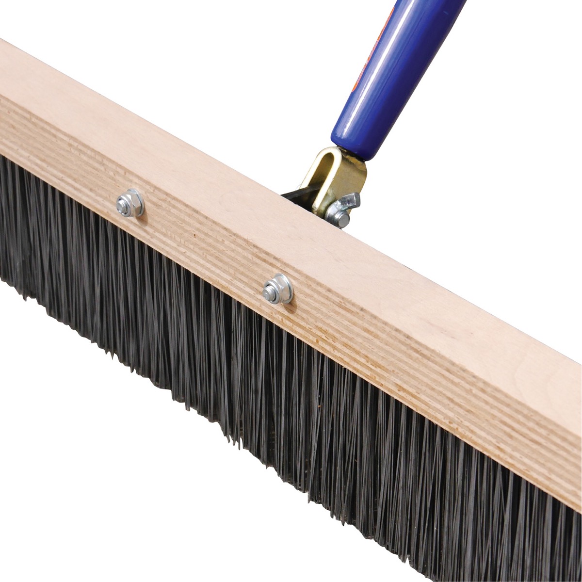 Concrete texturing brooms can be dragged across concrete to add a high grip finish. This sturdy wooden brush head houses the steel bristles. Available to purchase in the United Kingdom via Speedcrete.