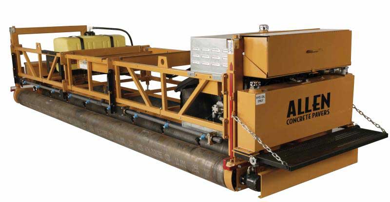 The largest of the TRTP's that Allen manufactures, the 275 comes equipped with a gang vibration system to consolidate the concrete to meet any roadway or airport project specification. This workhorse comes equipped with a high-powered 74hp Hatz diesel eng