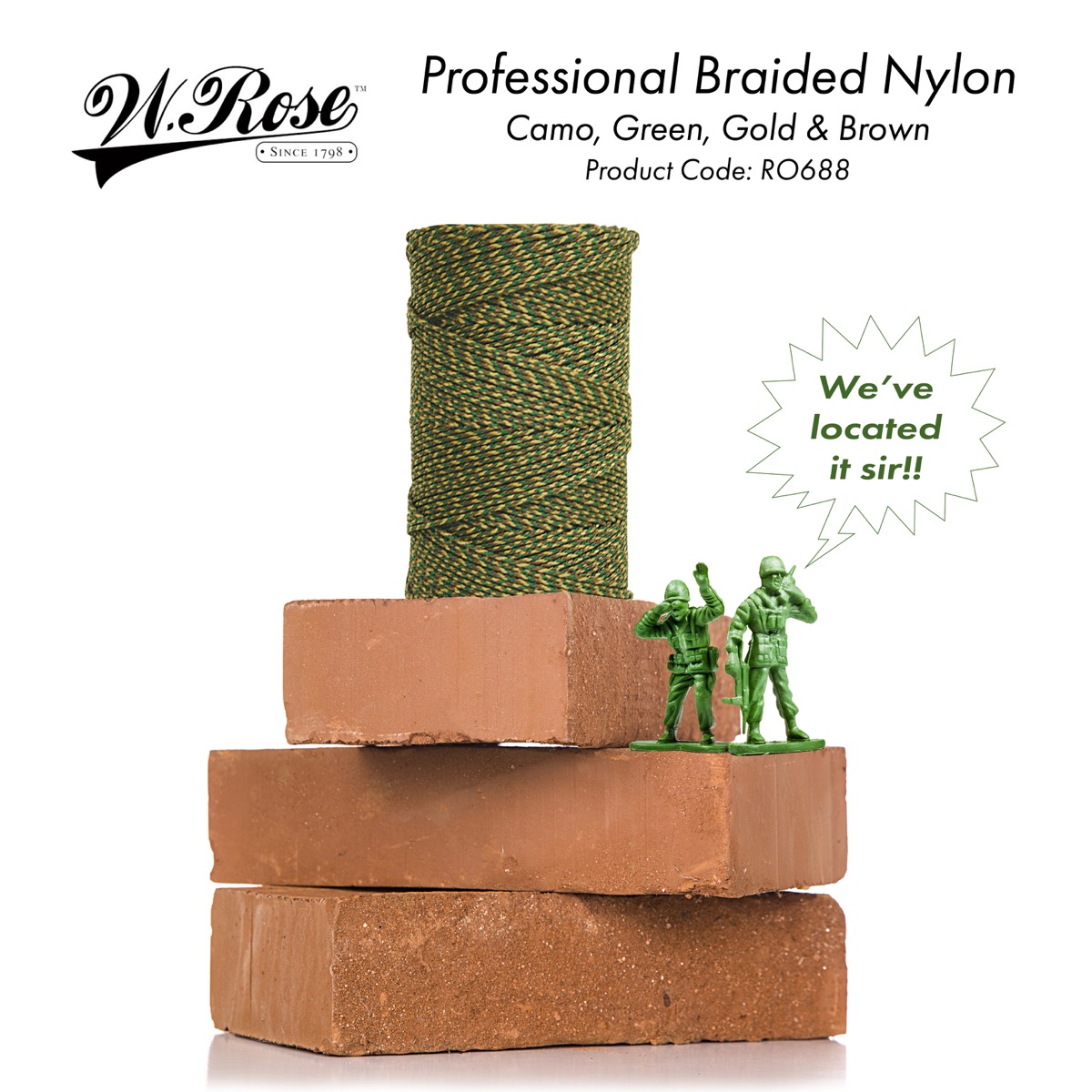 This braided extra strong brick line is made by W.Rose for professional brick layers. This 386ft length bricklayers line is available in the United Kingdom via Speedcrete, United Kingdom.