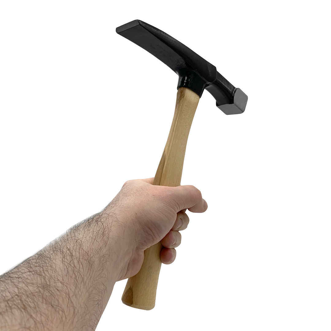 This Brick Hammer is designed to help you break, trim, and clean the edges of bricks for any masonry project. The heavy-duty brick hammer has a weighted head to provide force and balance when chipping away at stone and brick.
Available from Speedcrete, U