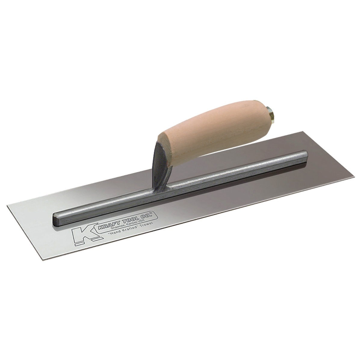 12" x 4" Gunite Trowel with Camel Back Wood Handle