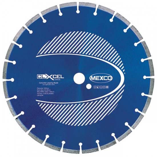 Mexco CLXCEL 350 x 10mm Diamond Looping Blade - 25.4mm Bore