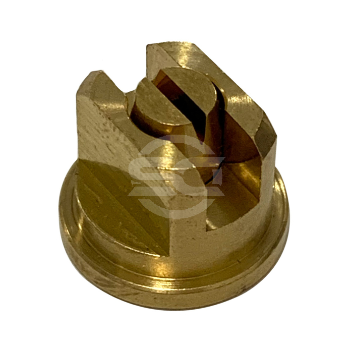 This brass nozzle tip is a replacement part which can be used with MESTO sprayers. This brass tip creates a wide flat spray. This component is used in any industry for spraying liquid under pressure. We find that these sprayers are popular with concrete p