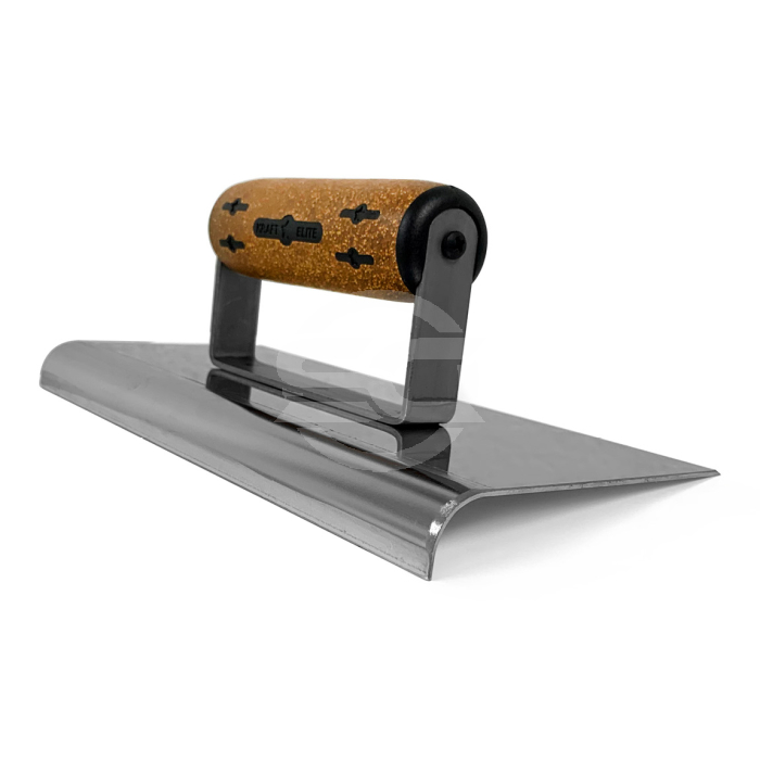 Choose from three sizes (each with a different radius size) of stainless steel blade hand edgers with the cork handle. These blades move smoothly along the edge of concrete slabs to produce a curved edge which is decorative and prevents edge from chipping