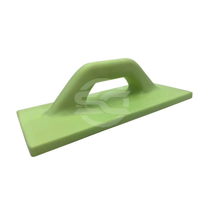 This heavy duty float is used for smoothing concrete and finishing in a scrubbing action. The integrally moulded D handle feels comfortable in the hand and this lightweight trowel is easy to clean. Also known as Emir Floats. Available from Speedcrete, Uni