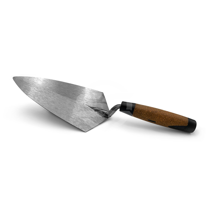 W.rose Trowels made from a single piece of specially forged steel for extra strength. These American made trowels can be purchased in the United Kingdom via Speedcrete who sell masonry professional tools. Philadelphia Cork handle.