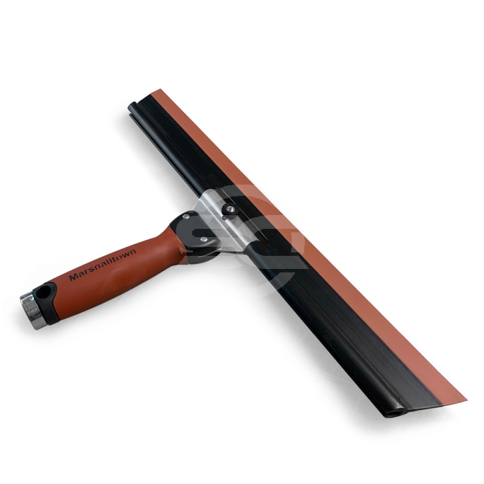 The Marshalltown adjustable squeegee can be placed at the desired angle for the quick removal of surface water. Used primarily in window cleaning applications but can also be used in concrete finishing scenarios. Speedcrete, United Kingdom.