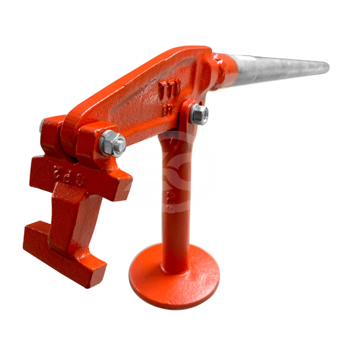 Stake extractor for removing stakes in the construction industry. This tool is used by concrete professionals when removing form work after concrete curing. Available from Speedcrete, United Kingdom.