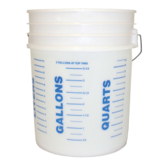 This durable 19 ltr measuring bucket is great for a variety of uses such as mixing or moving various materials. This Bucket comes with a lid to prevent splashing when being moved around. Available in the United Kingdom.