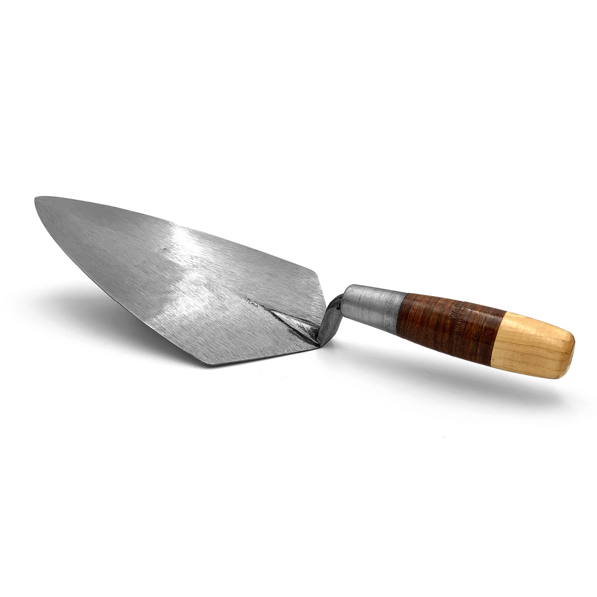 Wide heel London pattern w.rose trowels with a leather handle are popular with professional bricklayers and can now be purchased in the United Kingdom via Speedcrete and the online shop.