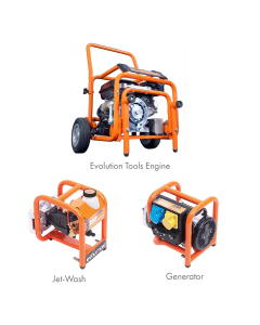 Evolution Tools Engine With Jetwash & Generator Attachments