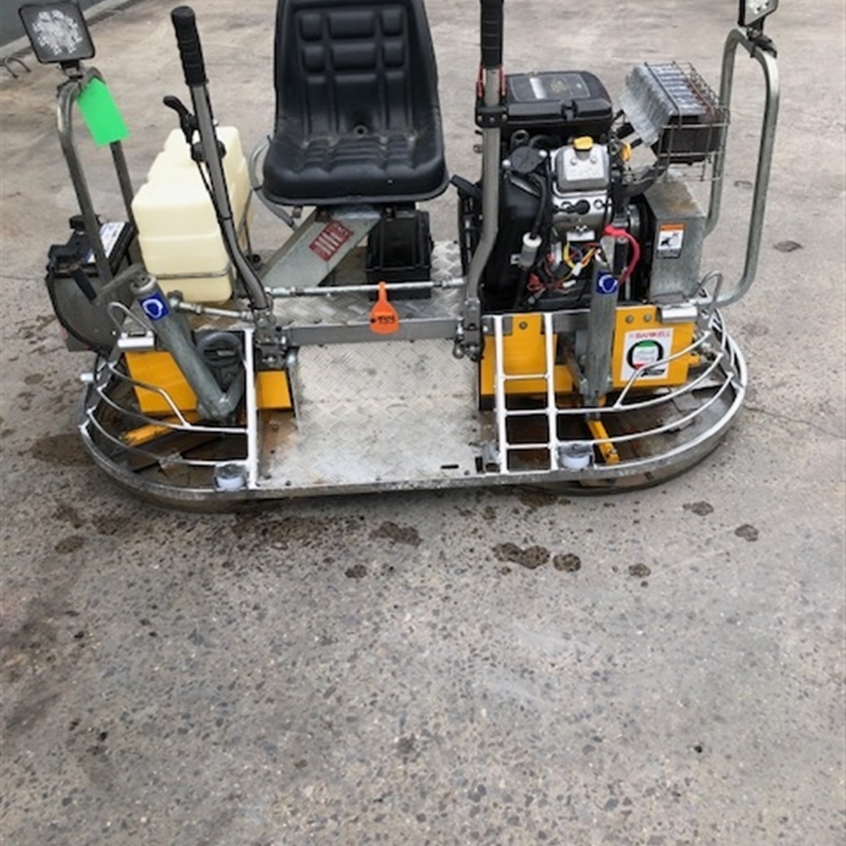 Used Barikell 30&quot; Petrol Ride on power Trowel #139