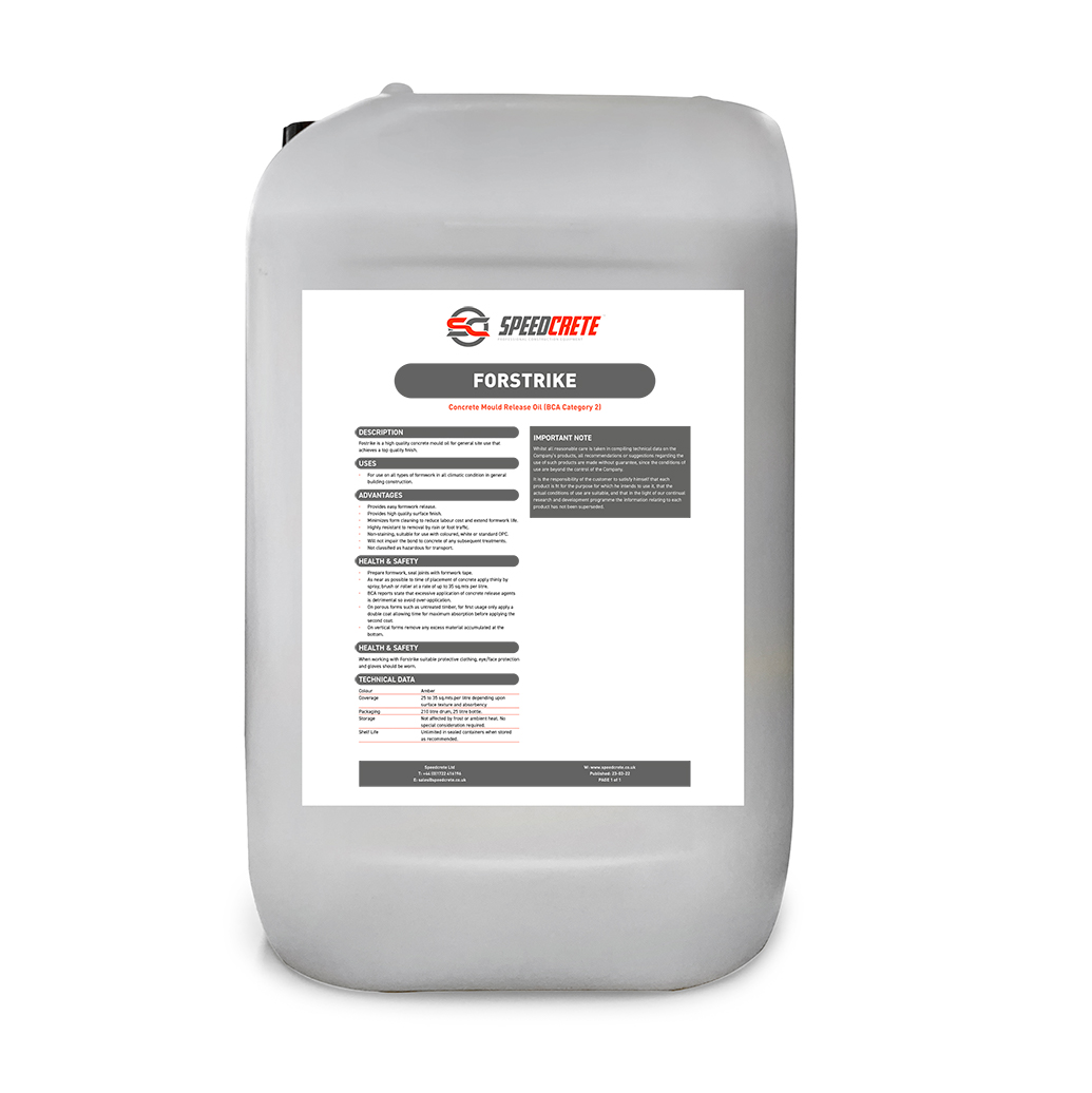 Forstrike Premium Concrete Mould Oil 205 Ltrs