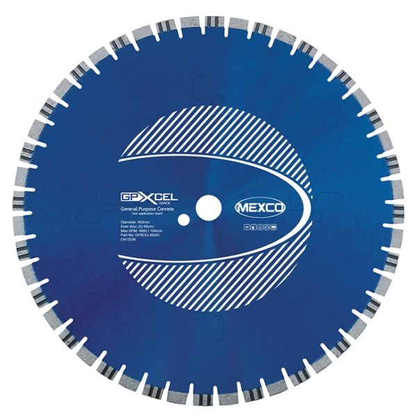 Mexco GPXCEL 400mm Diamond Blade - 25.4mm Bore