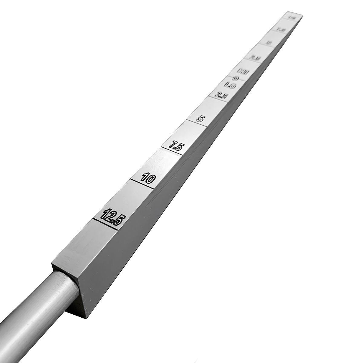 A Metric Graduated Measurement Wedge is a great tool for the task of determining how accurate the work is by sliding the wedge under a straight edge tool which has raised blocks to take the measurement.