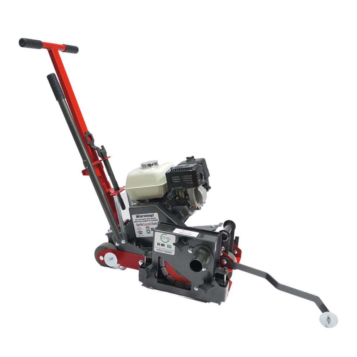 The GS-100 Series early entry concrete joint saw gives you a maximum depth of 2" on the slab. The petrol powered Honda GX200 engine gives you 5.5HP which is ample power. Uses an 8 inch blade. Available from Speedcrete, United Kingdom.