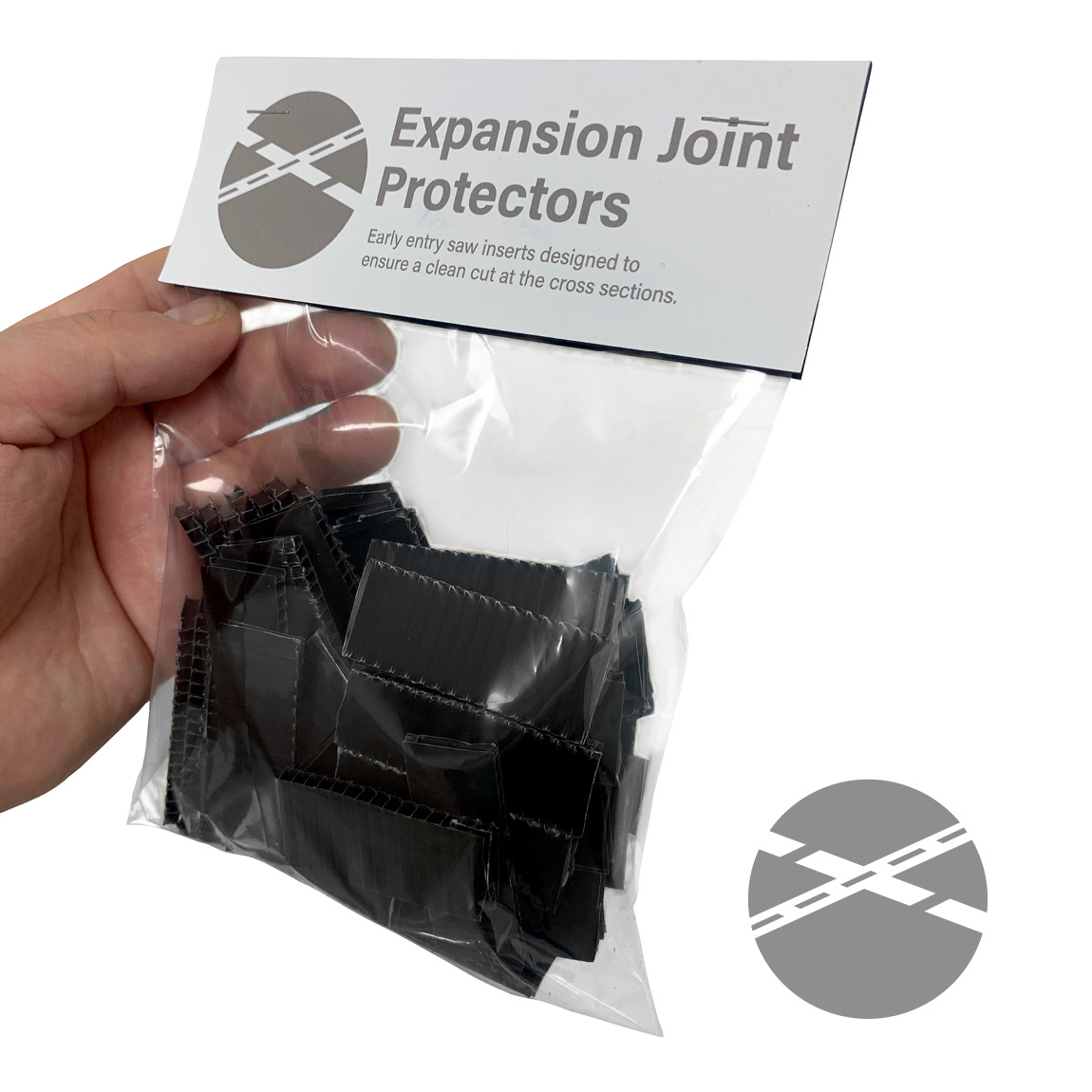 Joint protectors are essential when cutting expansion joints in concrete at the soft cut stage. When laying cutting guides which cross another cut (crossroads) inserting an expansion joint protector will give you the best chance to create a clean cut with