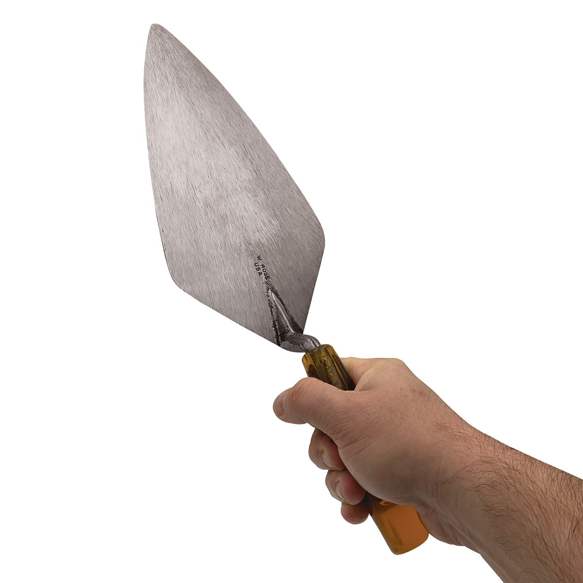 Plastic handle narrow trowels from W.rose, these professional brick trowels are masonry quality forged steel. Available from Speedcrete, United Kingdom.