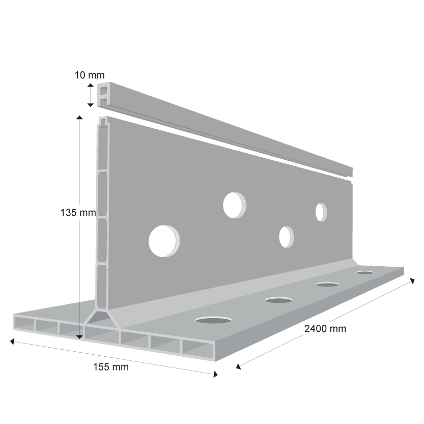 K FORM K135 Screed Rail