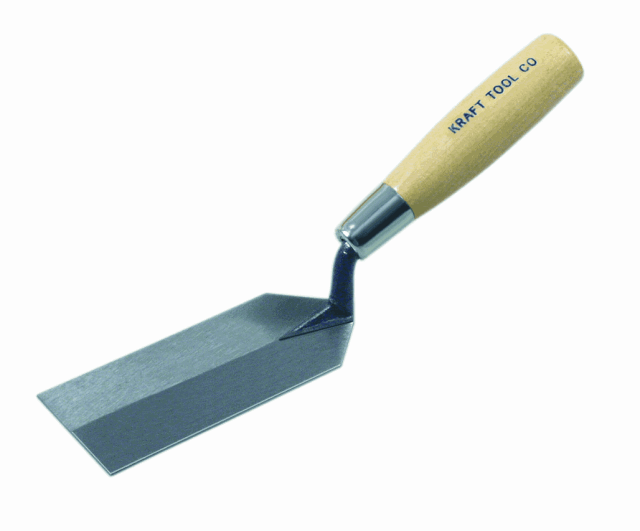 Margin trowels in various sizes can be found on the brick tool specialist website in the United Kingdom. Speedcrete supply Kraft Tools in stainless steel with the traditional wooden Handle.