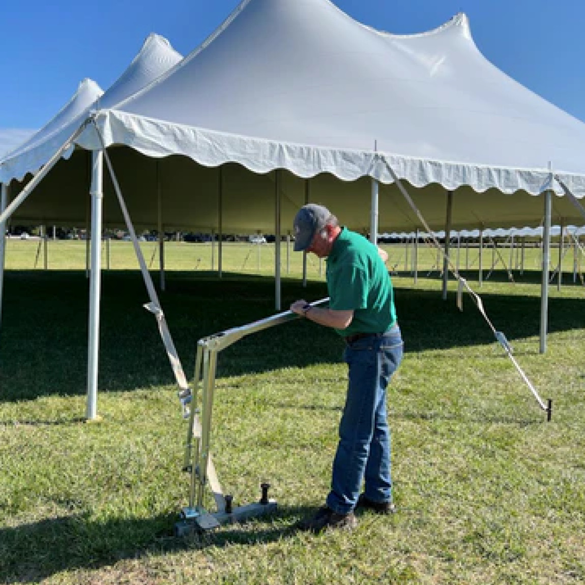 The JackJaw series of tent stake extractors are simply the worlds most efficient and effective way to remove large marquee stakes from a variety of surfaces. Available from Speedcrete, United Kingdom.