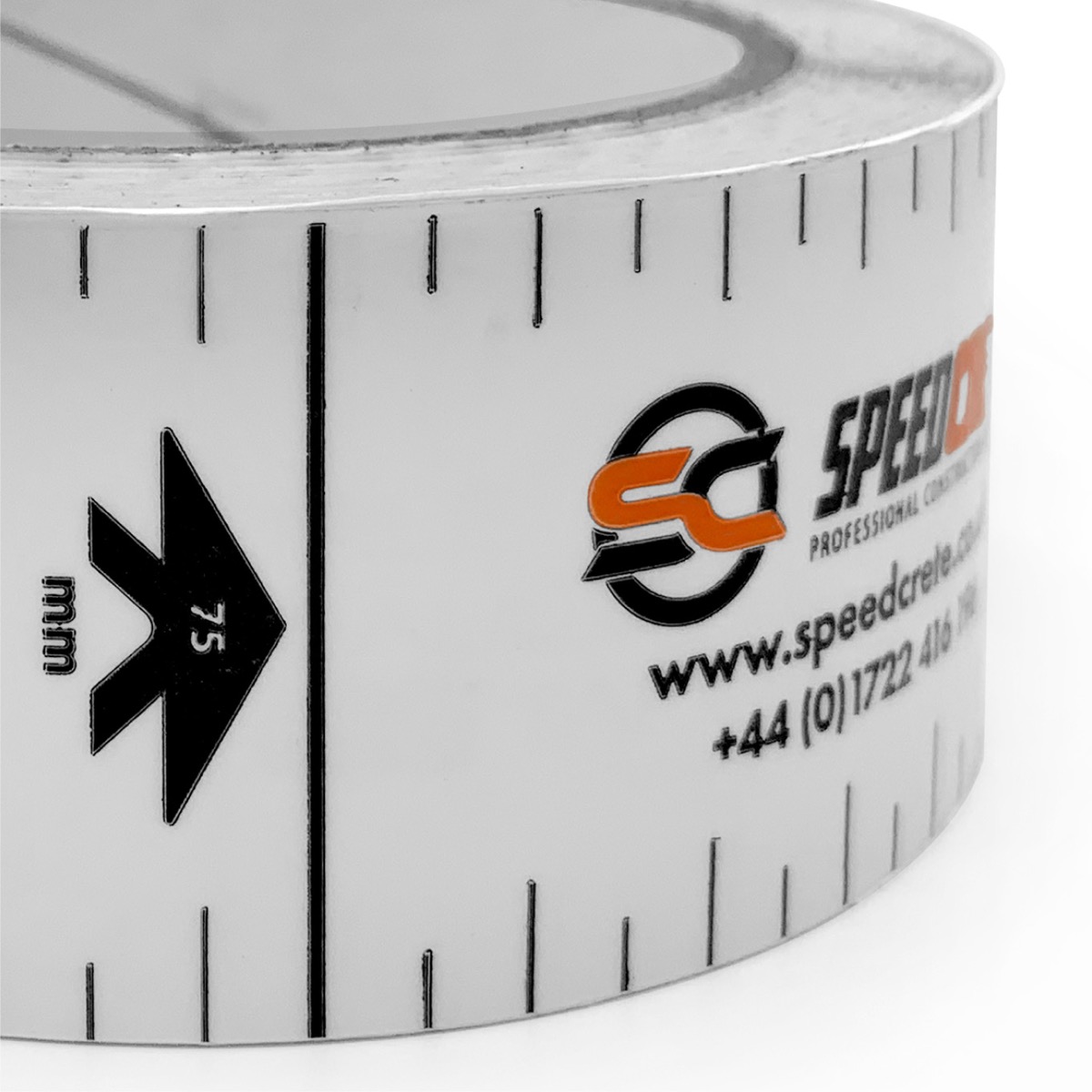 Profile Gauge Tape a bricklayers tool for accurate measuring. Available from Speedcrete, United Kingdom. Order online.