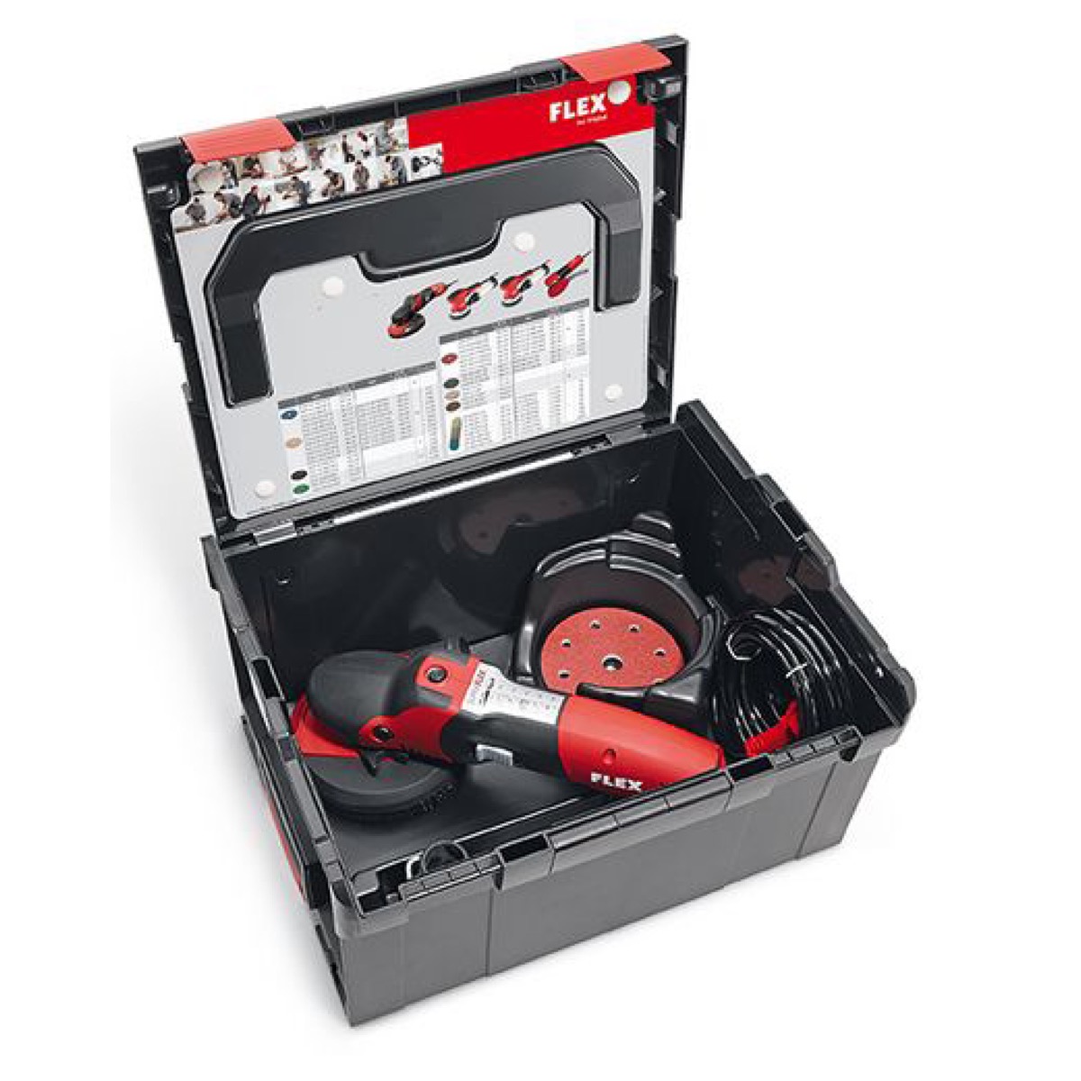 This hand held grinder kit comes with the Kit E-jet grinding disc. The grinder has a variable speed dial and can be us connected to a safety vacuum cleaner for dust-free edge grinding, 125 mm Available from Speedcrete, United Kingdom.