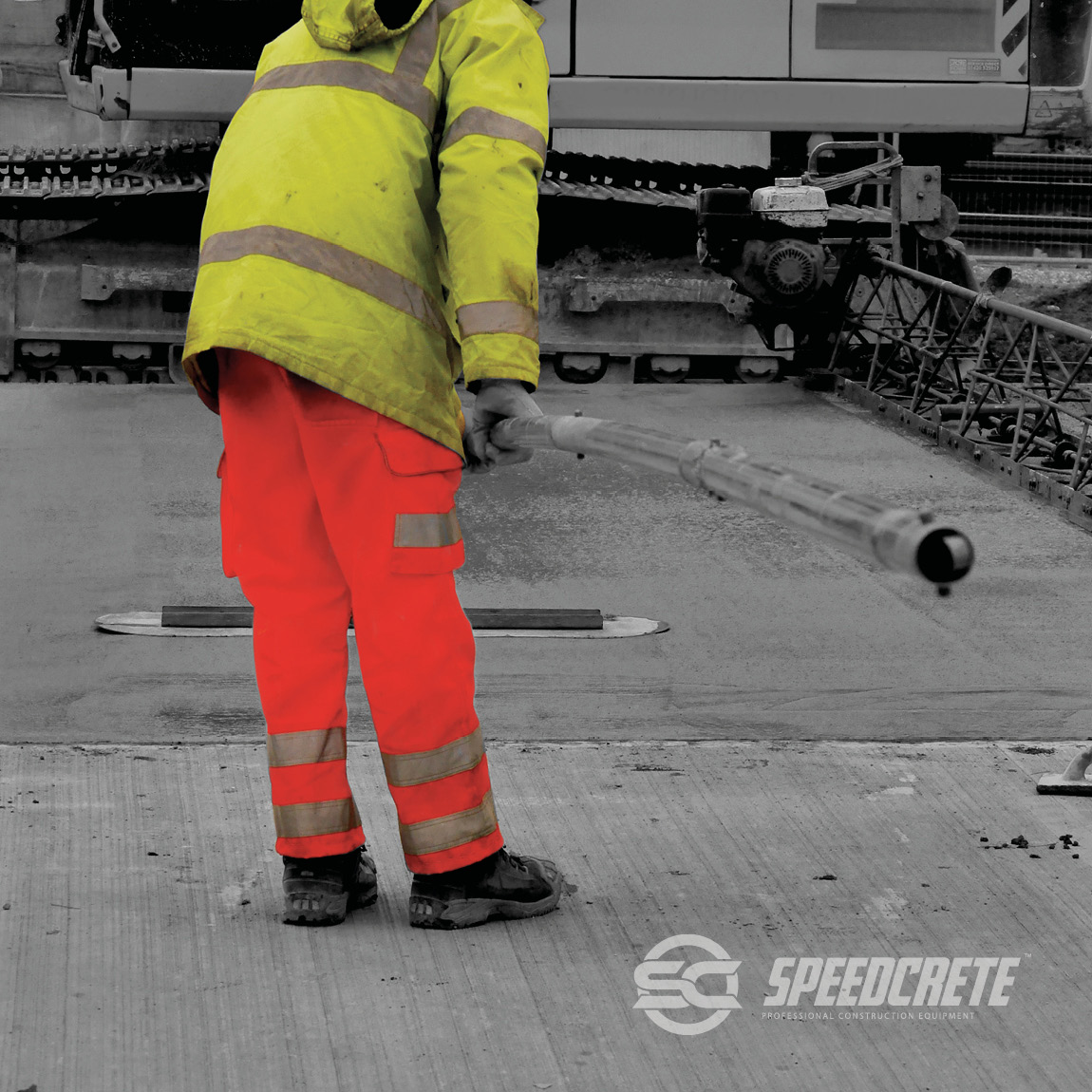 Snap handles are used in the concrete industry to push finishing tools such as bullfloats out onto concrete at the beginning of the curing process. These handles can snap together to give the operative the desired reach on the slab. Available from Speedcr