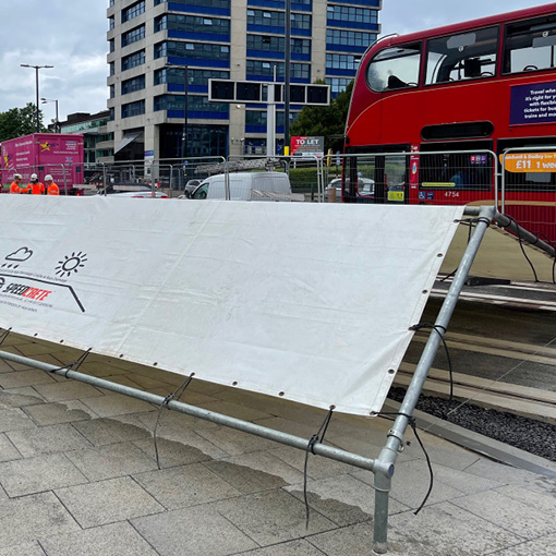 If you are laying concrete in rainy or hot conditions these specially designed Tents offer protection from what could be a very costly situation. Protect the concrete from rain and intense sunlight. available to hire or buy from Speedcrete, United Kingdom