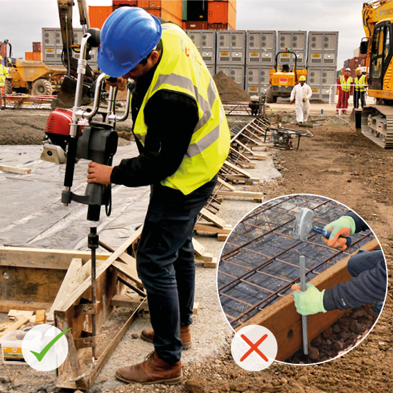 Ensure your concrete form work is efficient & safely conducted with the Stake Driver and Jackjaw combo for placing & removing form stakes. These tools come with a purpose build cart for moving across site. Available from Speedcrete, United Kingdom.