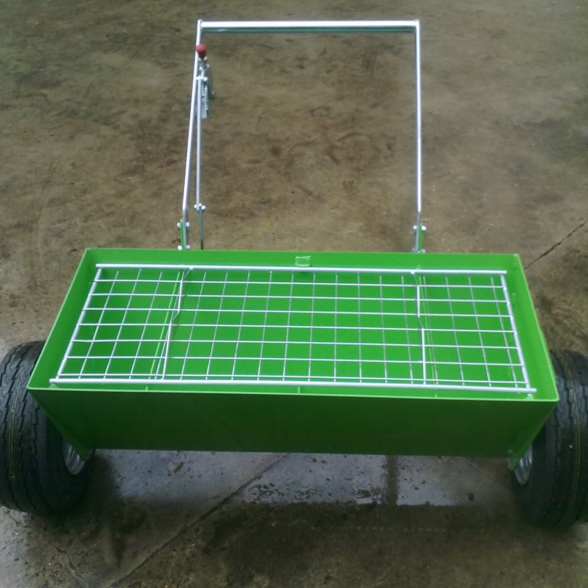 Topping spreader available from Speedcrete, United Kingdom.