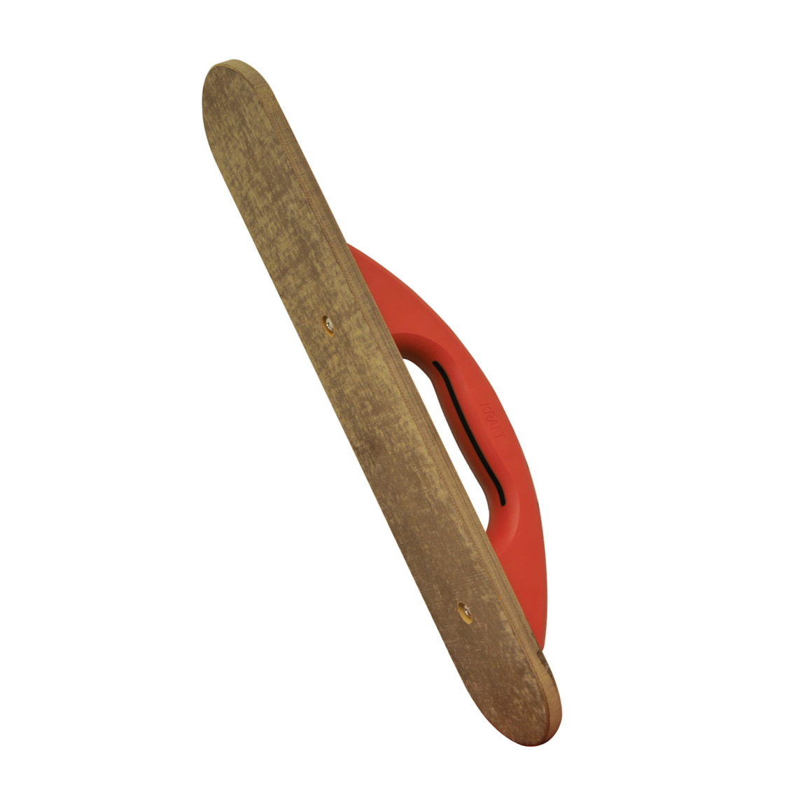 This round end laminated canvas resin hand float has a comfortable proform soft handle. This tool is used to compress resin bound material for a neat finish. Available from Speedcrete, United Kingdom.