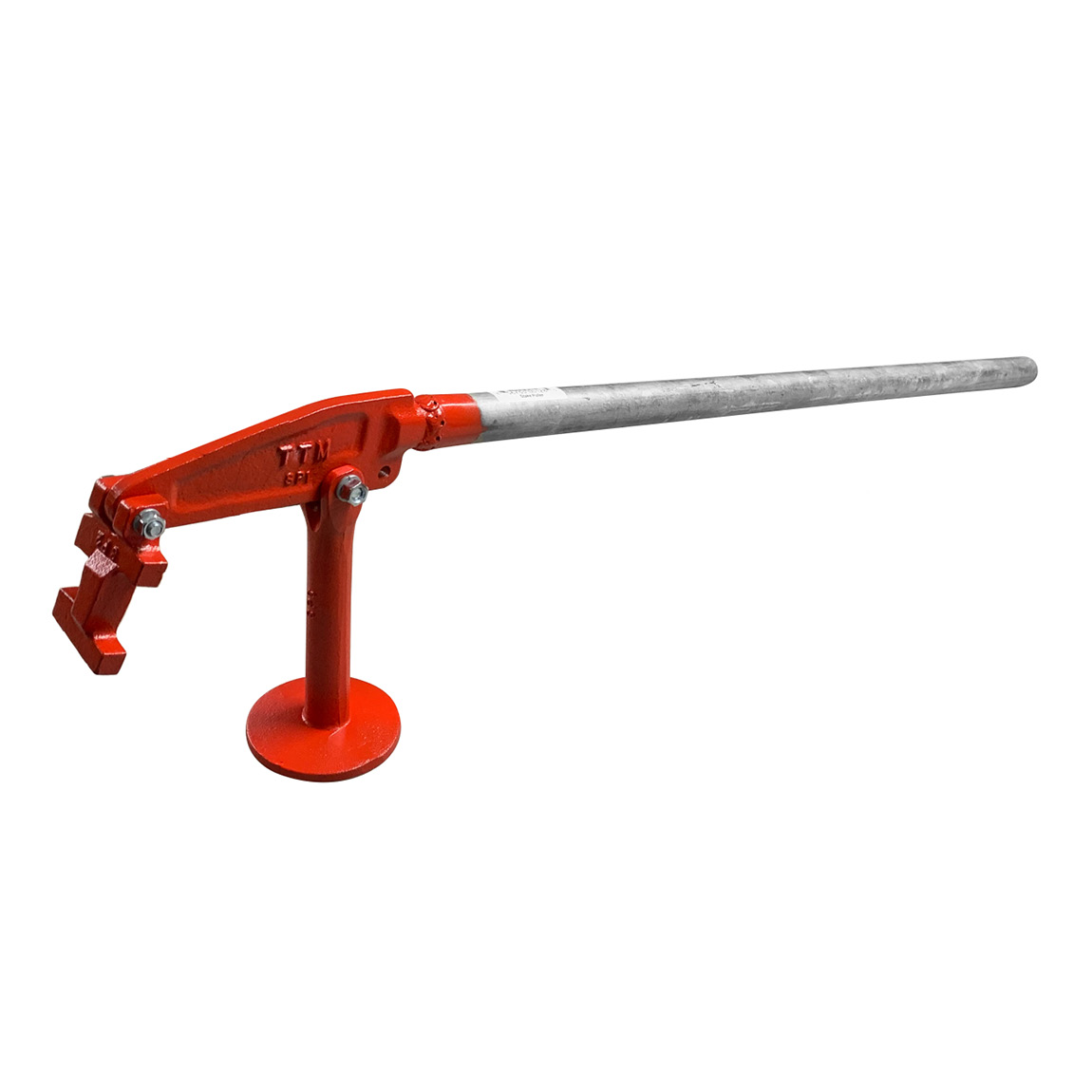 Stake extractor for removing stakes in the construction industry. This tool is used by concrete professionals when removing form work after concrete curing. Available from Speedcrete, United Kingdom.