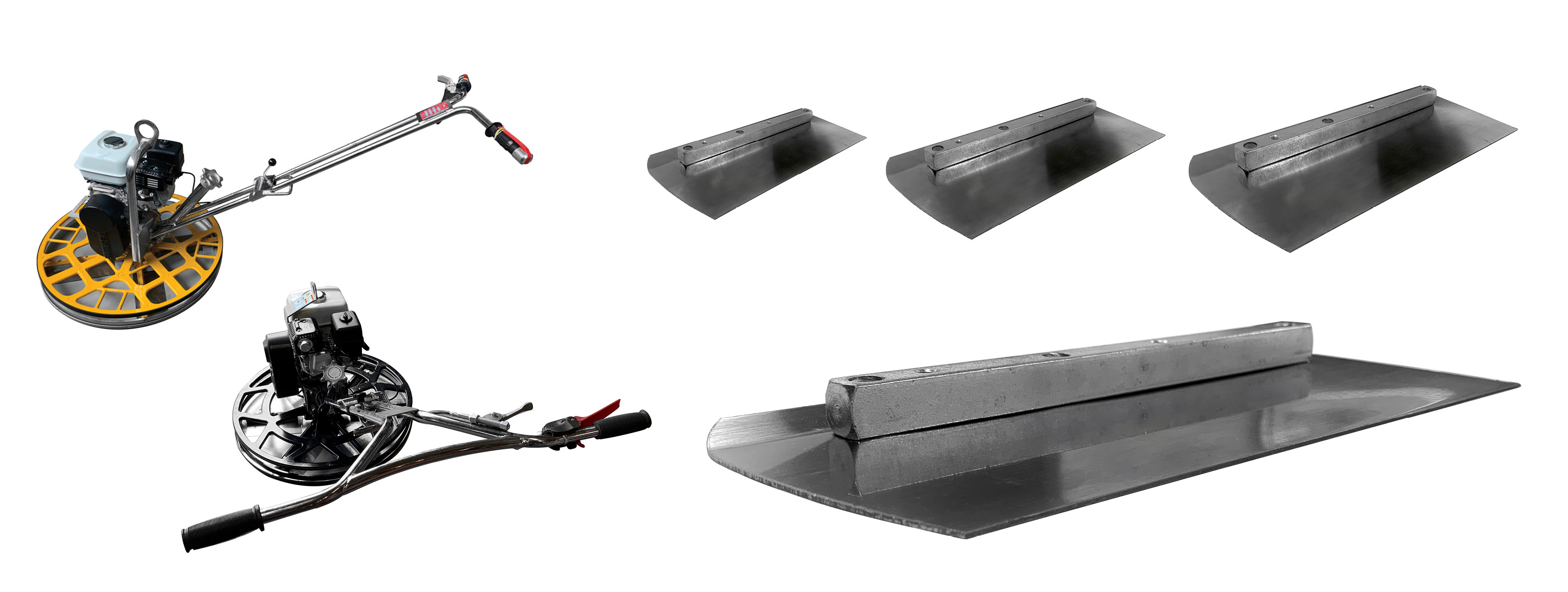 These concrete floating blades are a consumable for finishing trowels. Available from Speedcrete.